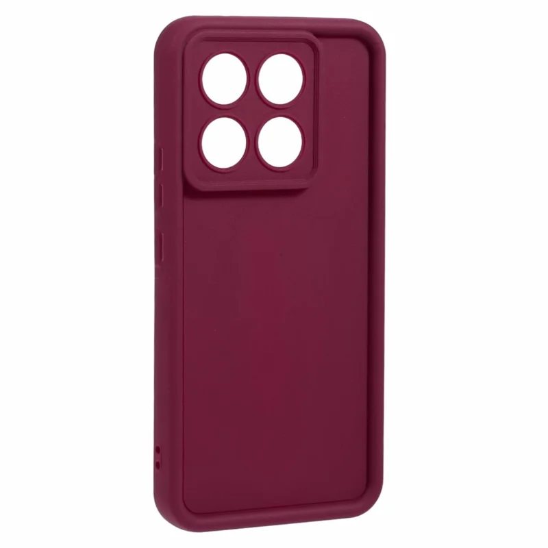 Per Xiaomi 14T Case Grooved Design TPU Anti-Slip Phone Cover - Rosso