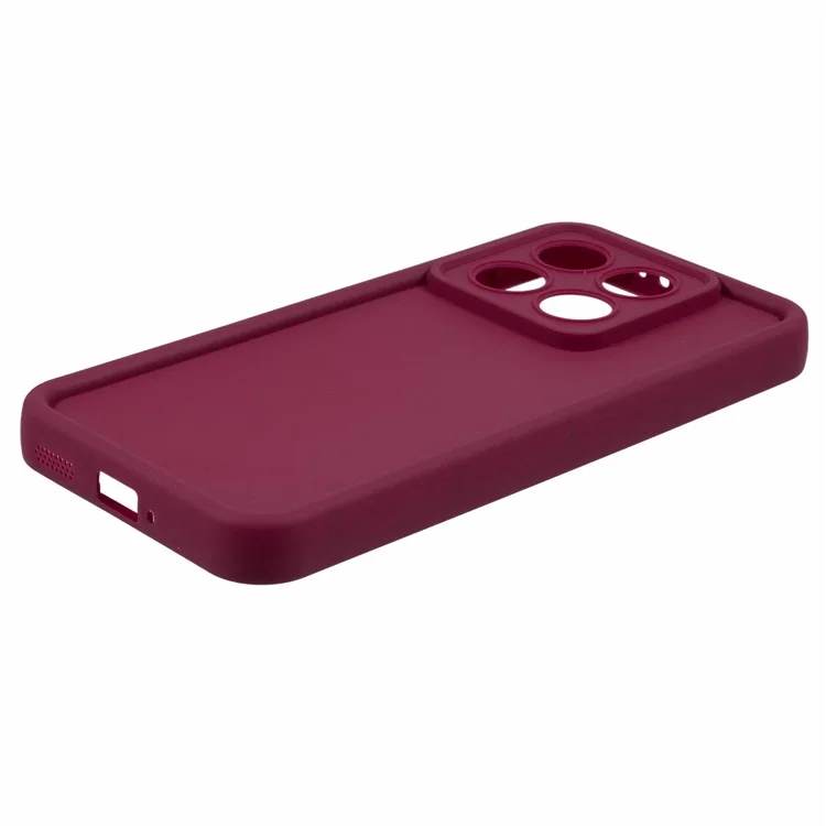 Per Xiaomi 14T Case Grooved Design TPU Anti-Slip Phone Cover - Rosso