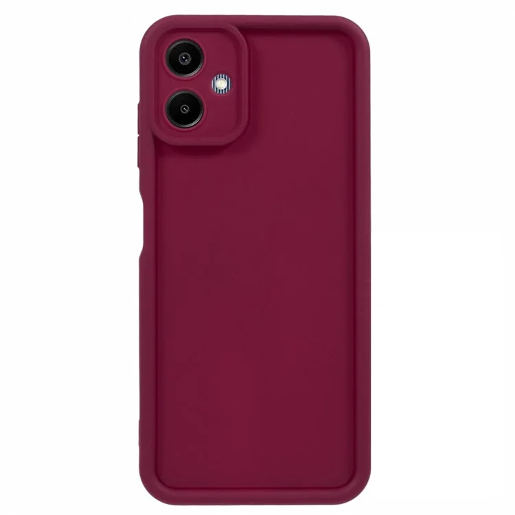 Per Samsung Galaxy A06 Case Grooved Design TPU Anti-Slip Phone Cover - Rosso