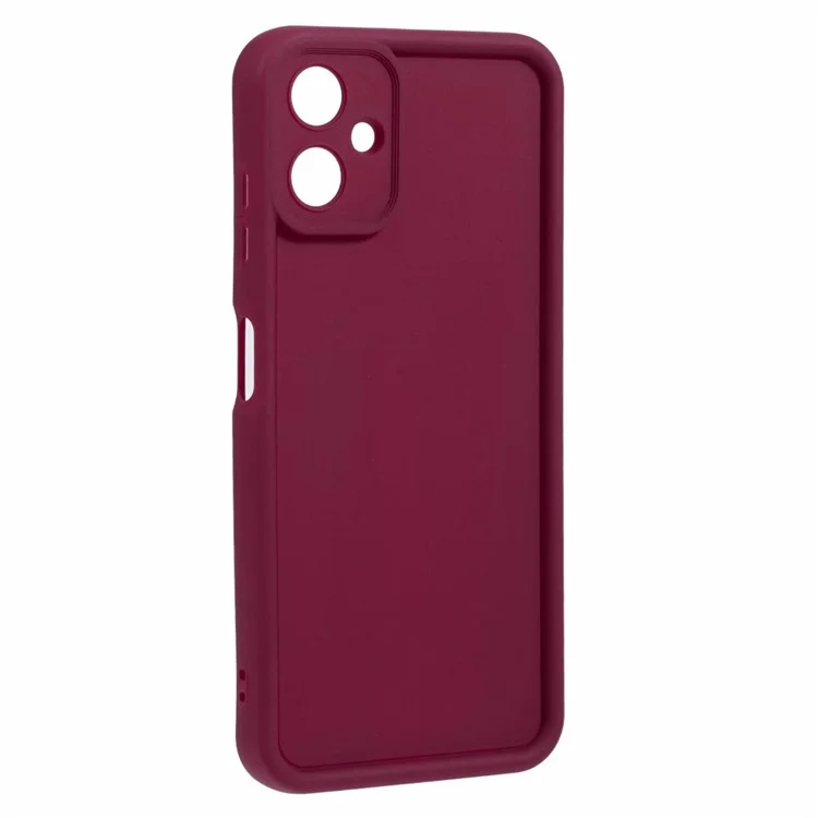 Per Samsung Galaxy A06 Case Grooved Design TPU Anti-Slip Phone Cover - Rosso
