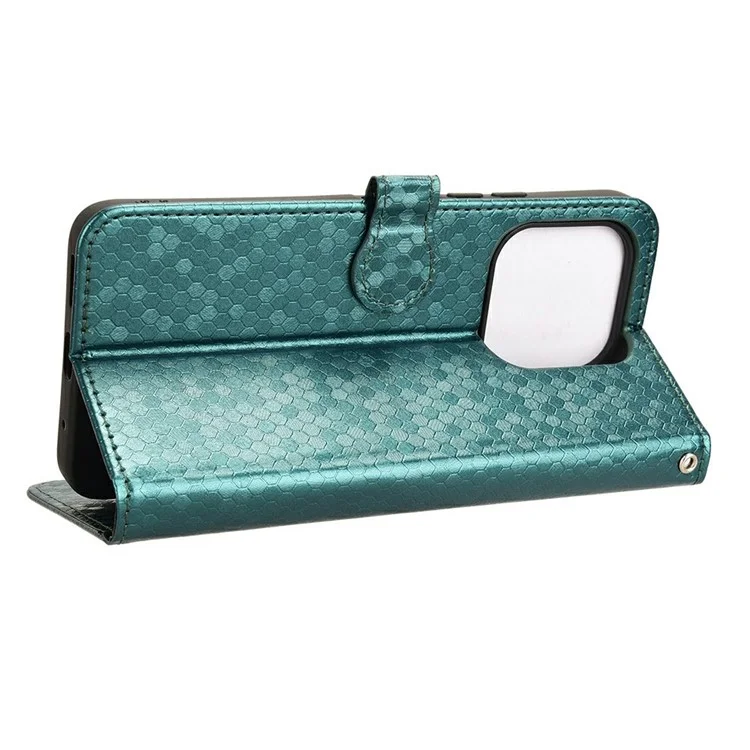 Für Umditigi G9 5G / Anmerkung 90 Wallet Hülle Dot Muster Abdruck PU Leder Telefonabdeckung - Grün