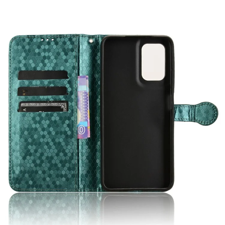Per Motorola Moto G35 5G Wallet Case Dot Pattern Impronta PU Coperchi - Verde
