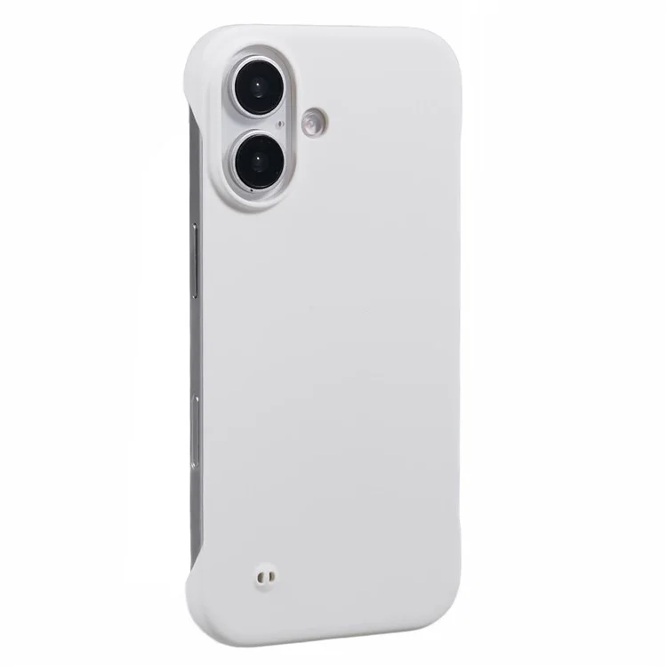 Per Iphone 16 Case Hard PC Skin-Touch Cover Del Telefono Squadre Senza Tela - Bianco