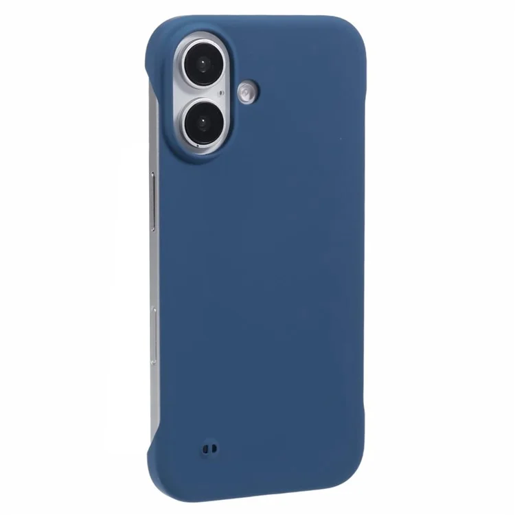 For iPhone 16 Case Hard PC Skin-Touch Phone Cover Frameless Breathable Cooling - Royal Blue
