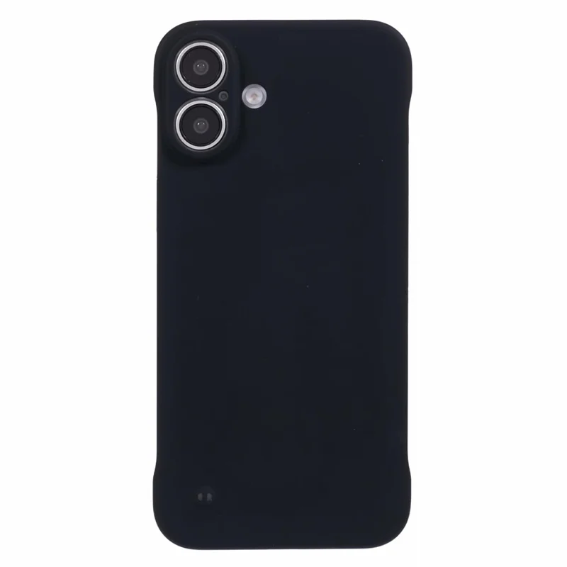 Per iPhone 16 Plus Custodia Frameless Case Hard PC Slim Minimalista Custodia per Telefono Skin-Touch - Nero