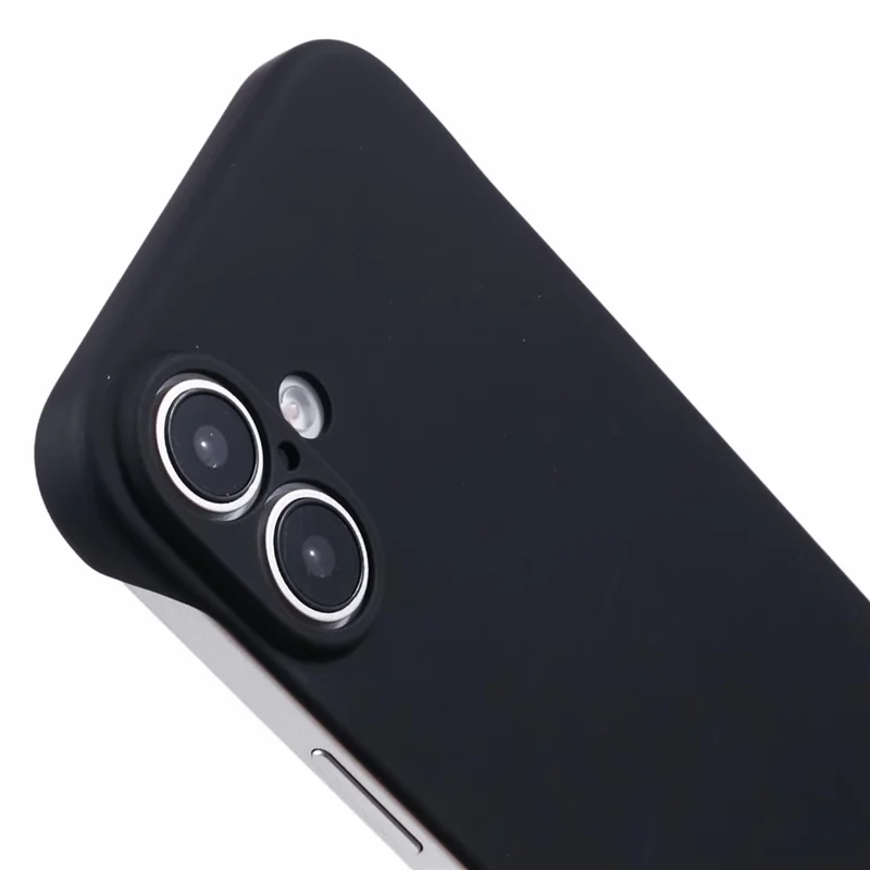 Per iPhone 16 Plus Custodia Frameless Case Hard PC Slim Minimalista Custodia per Telefono Skin-Touch - Nero