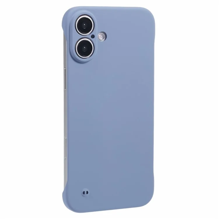 For iPhone 16 Plus Frameless Case Hard PC Slim Minimalist Phone Cover Skin-Touch - Lavender Grey
