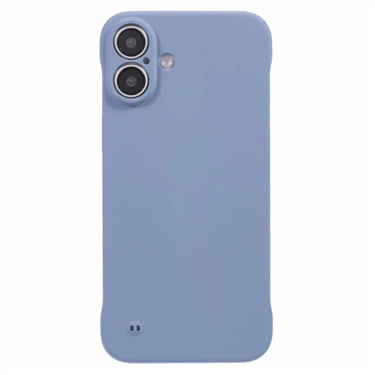 For iPhone 16 Plus Frameless Case Hard PC Slim Minimalist Phone Cover Skin-Touch - Lavender Grey