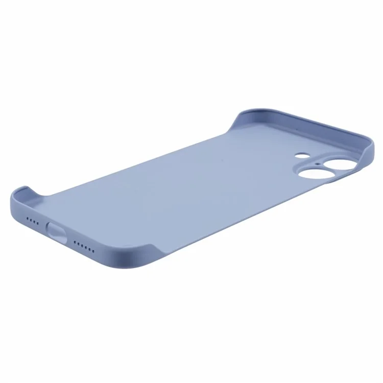 For iPhone 16 Plus Frameless Case Hard PC Slim Minimalist Phone Cover Skin-Touch - Lavender Grey