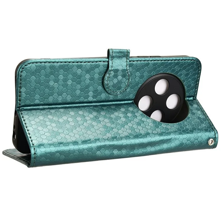 Per Tecno Spark 30c Wallet Case Dot Pattern Impronta PU Copertina Per Telefono in Pelle PU - Verde