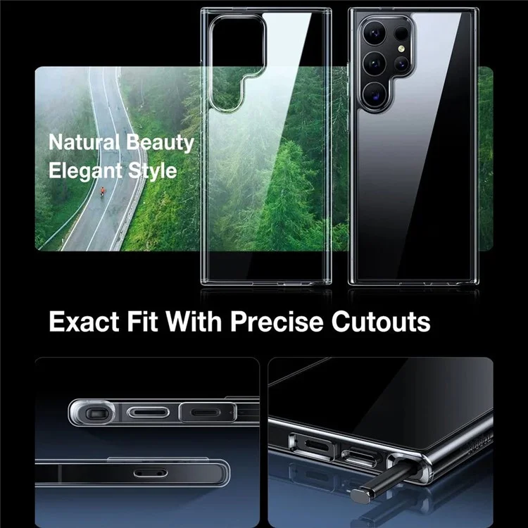 TORRAS Pour Samsung Galaxy S24 Ultra Coque de téléphone Antichoc Transparent Étui de protection TPU