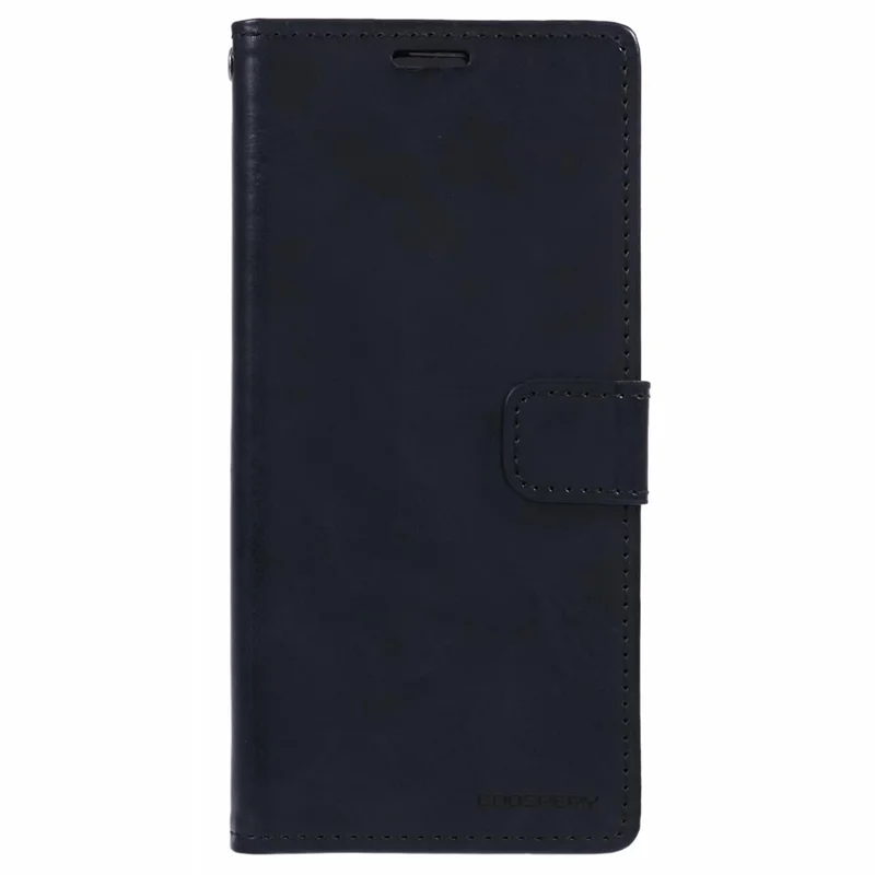 MERCURY GOOSPERY Blue Moon Para iPhone 16 Pro Case Stand Full Protection Leather Phone Cover - Preto