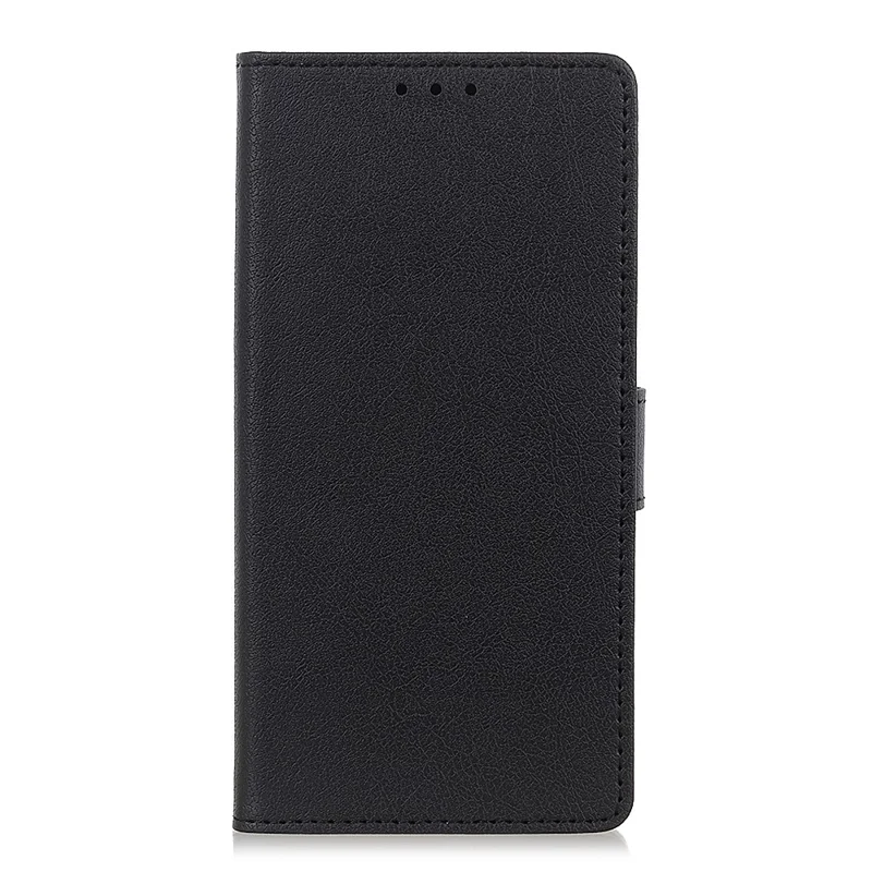 For Motorola Moto G55 5G Case PU Leather Stand Wallet Phone Cover - Black