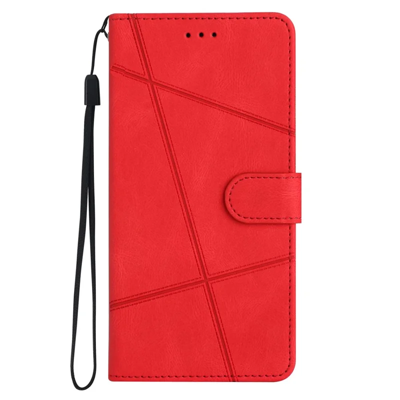 For Samsung Galaxy S25 Ultra Case Crazy Horse Texture PU Leather Wallet Stand Phone Cover - Red
