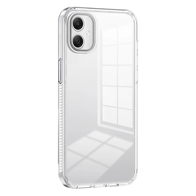 For Samsung Galaxy A06 4G Clear Phone Case TPU+PC Anti-Slip Drop-Proof Back Cover - Transparent