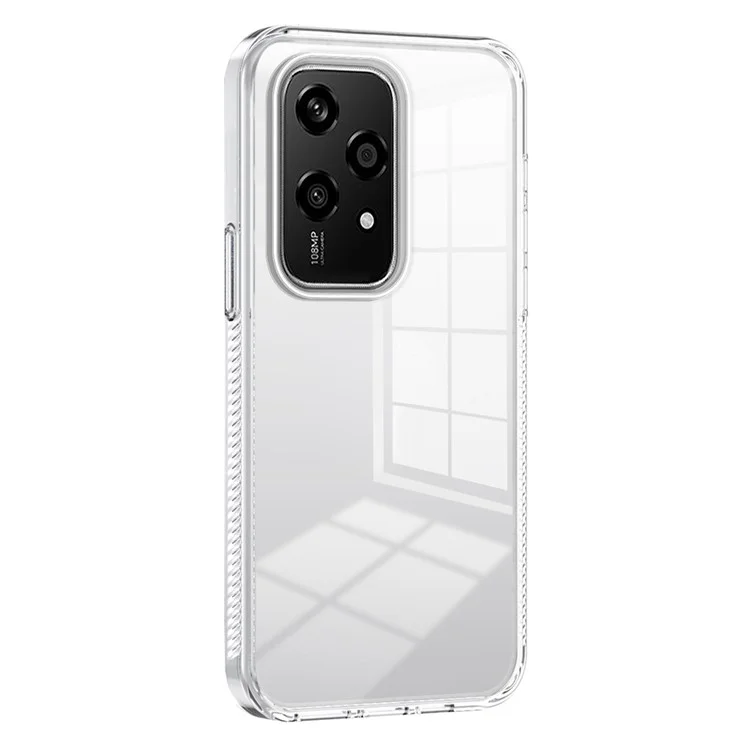 For Honor 200 Lite Clear Phone Case TPU+PC Anti-Slip Drop-Proof Back Cover - Transparente