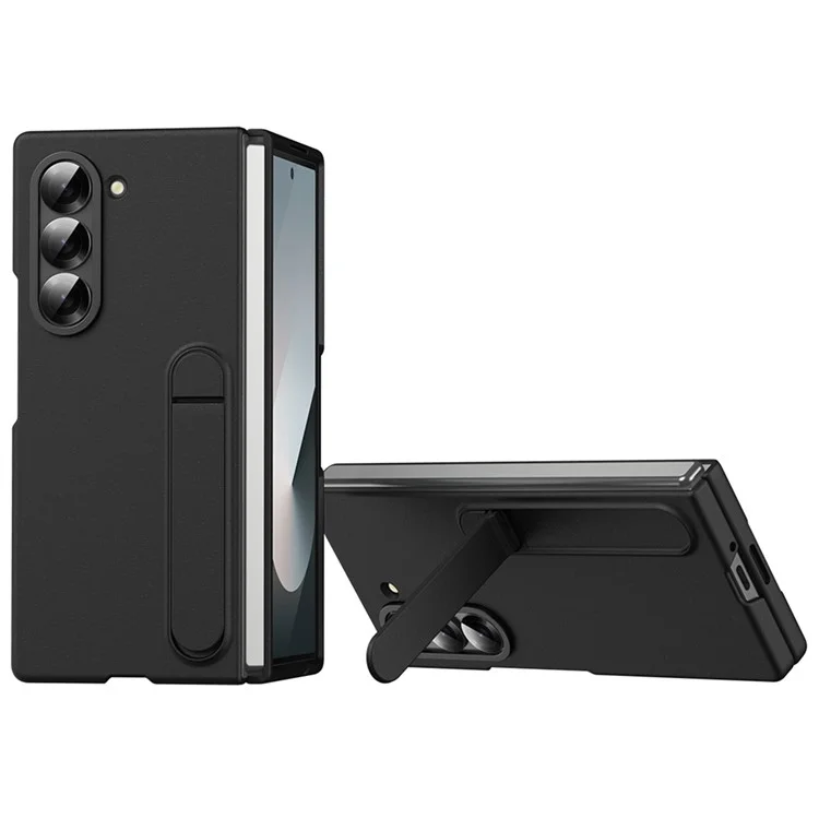 Pour Samsung Galaxy Z Fold5 5G Couverture de Téléphone de PC Case PC Avec Ronnement Alliage - Noir