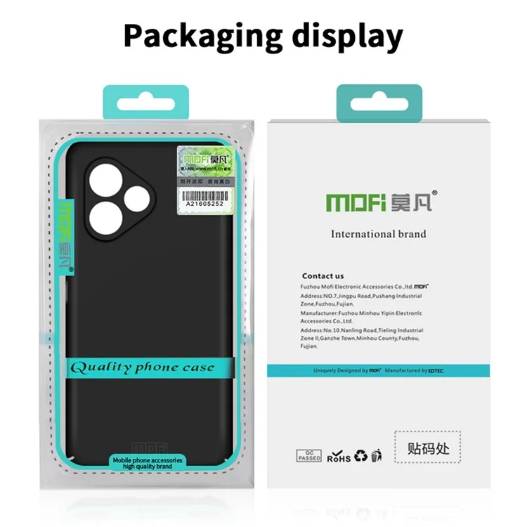 Serie Mafi Shield Matte Per Xiaomi Redmi 13 5G / Copertura Protettiva Per PC Ultra Slim 4g - Blu