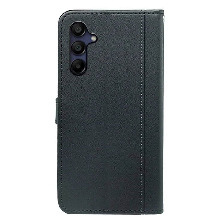 Per Samsung Galaxy A16 5G Wallet Case di Pelle a Scatto Magnetico Con Cinturino - Nero