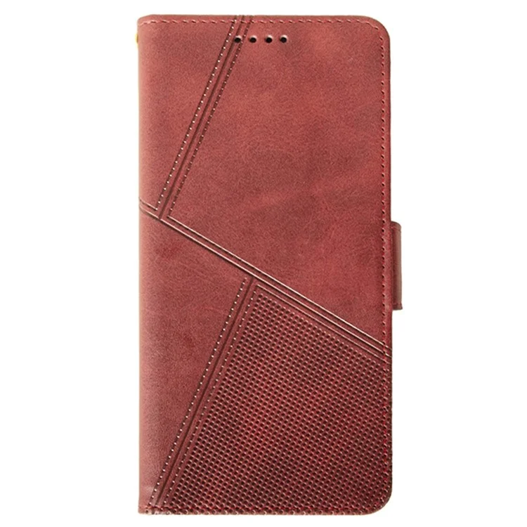 Idewei Para Samsung Galaxy S25+ Caixa Capinha de Couro Tampa da Tampa da Panturrilha Textura da Panturrilha - Vermelho