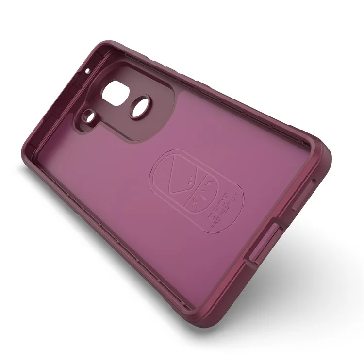 Per Vivo Iqoo Z9s 5g Case Anti-drop Soft Tpu Robusto Cover Posteriore Del Telefono - Vino Rosso