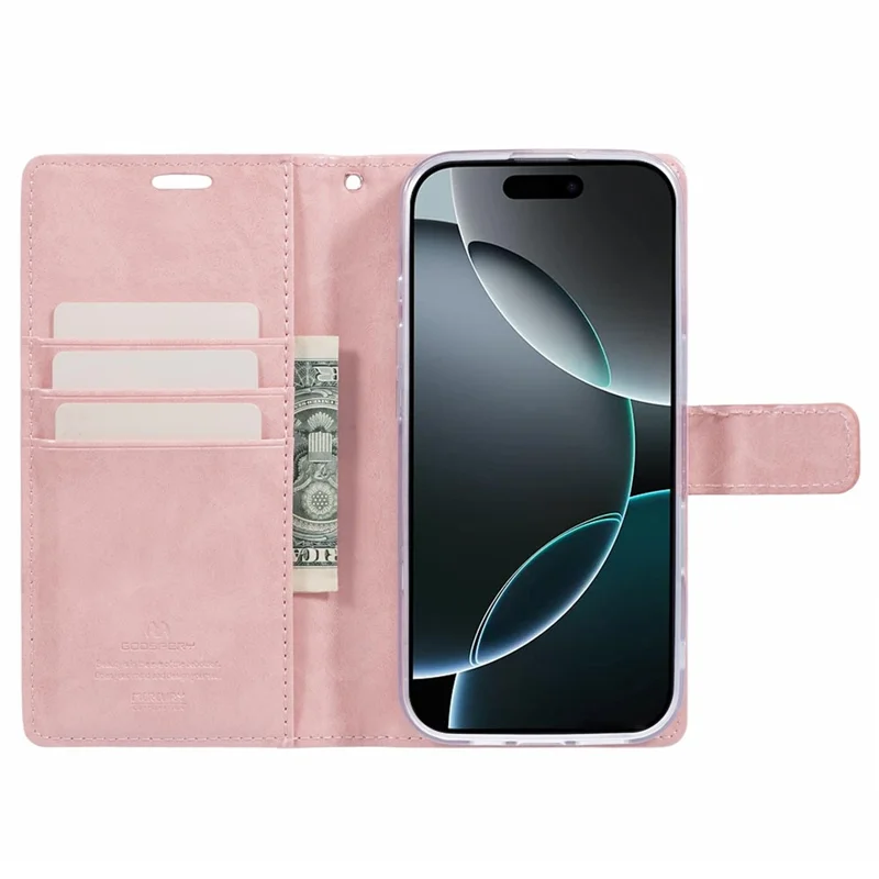 Mercury Goospery Blue Moon Для Iphone 16 Pro Max Case Stand Полная Защита - Розовый