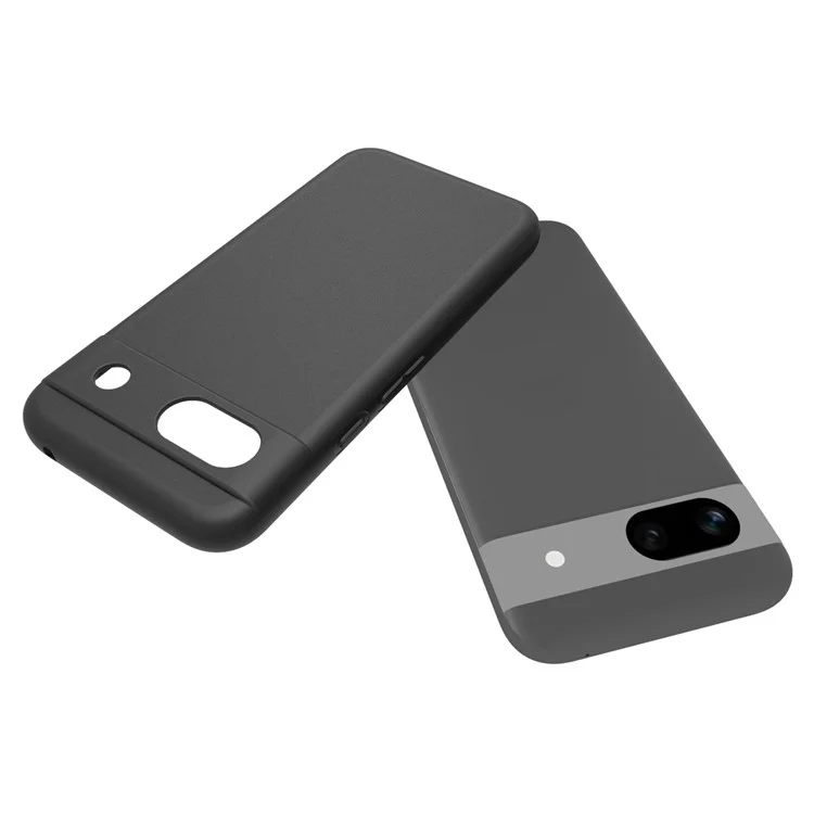 10 pièces / pack pour étui Google Pixel 8a - Couverture de protection en TPU souple anti-traces de doigts - Noir