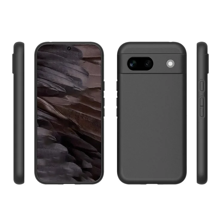 10 pièces / pack pour étui Google Pixel 8a - Couverture de protection en TPU souple anti-traces de doigts - Noir