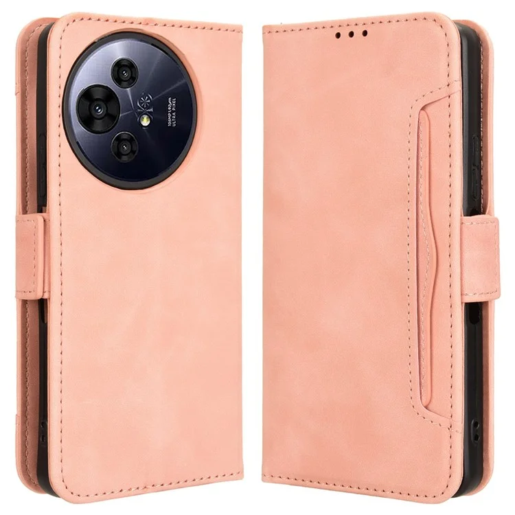 Для TCL 50 Pro Nxtpape 5G / 50 Nxtpape 5G Кожаный Чехол по Телефону с Несколькими Слотами Карт - Розовый