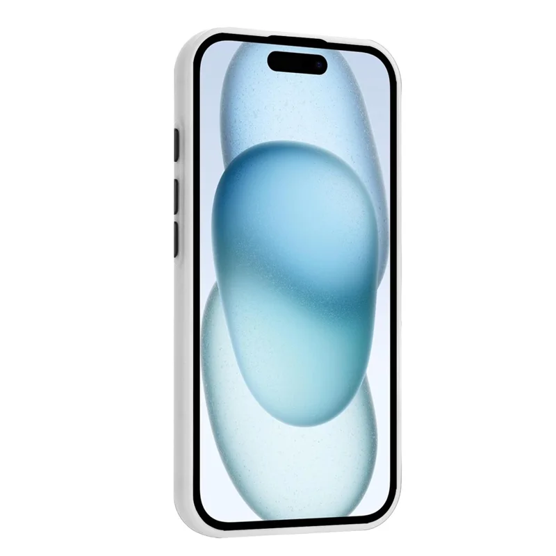 For iPhone 16 Pro Max Case Flexible TPU Phone Cover with Back Card Slot - White