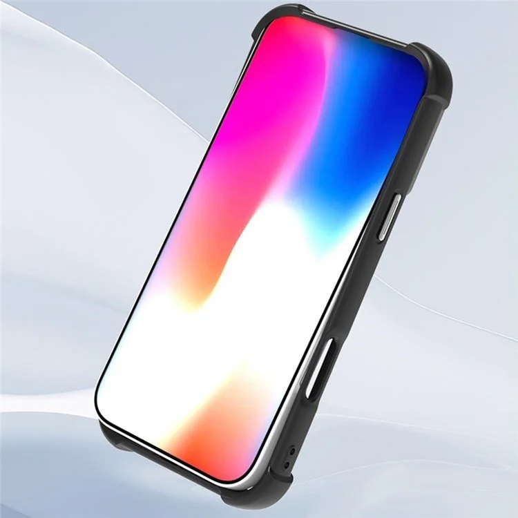 Для Iphone 16 Plus Case Совместится с CD Magsafe CD Vein Kickstand TPU+PC Phone Cople - Черный