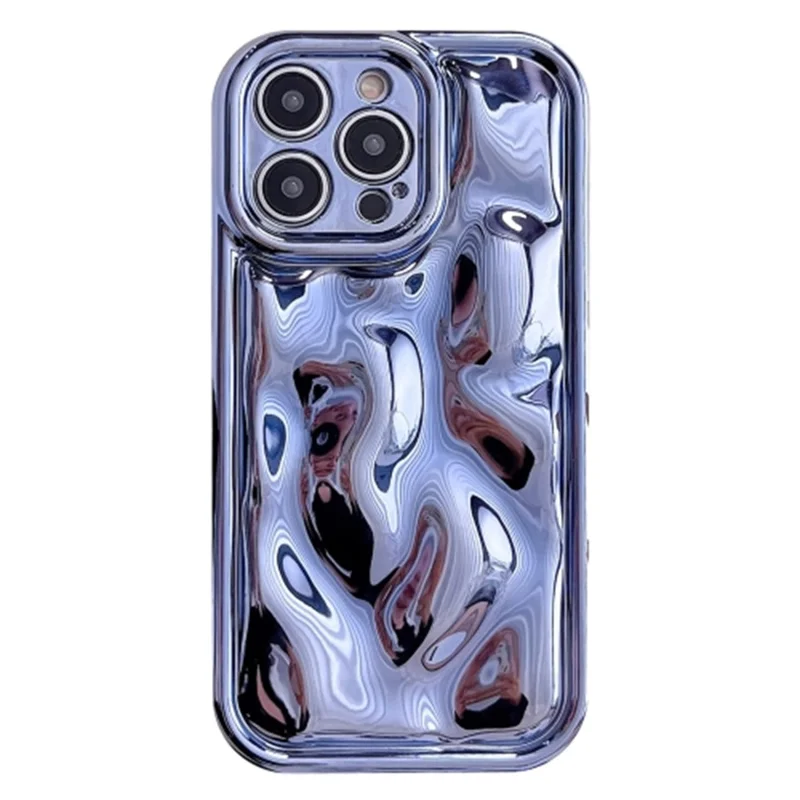 Para Iphone 16 Pro Max Case Electrocholada TPU Shell Meteorite Texture Telephip Cover - Azul