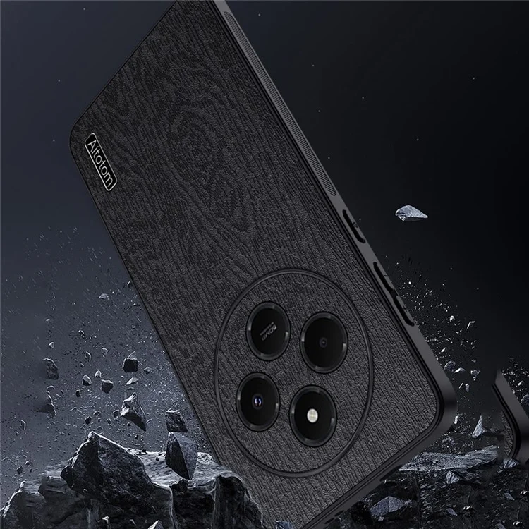 Для Xiaomi Redmi 14c 4G Case Texture Texture PU - Черный