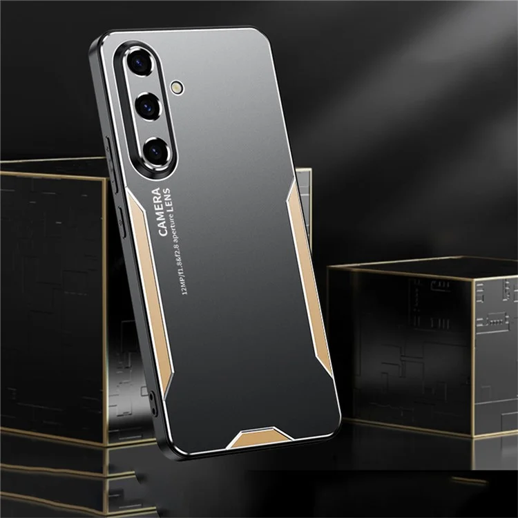 Pour Samsung Galaxy S24 FE Téléphone fe Aluminium Alloy + Tpu + pc Back Cover - Bleu