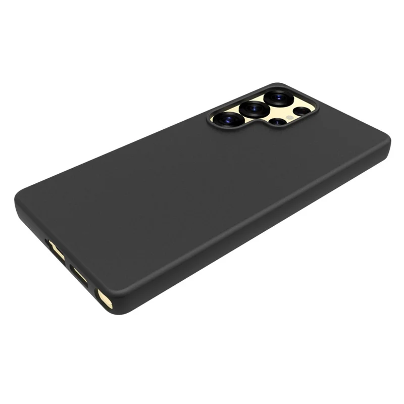 10Pcs / Pack For Samsung Galaxy S25 Ultra Case Anti-Fingerprint Soft TPU Protective Cover - Black