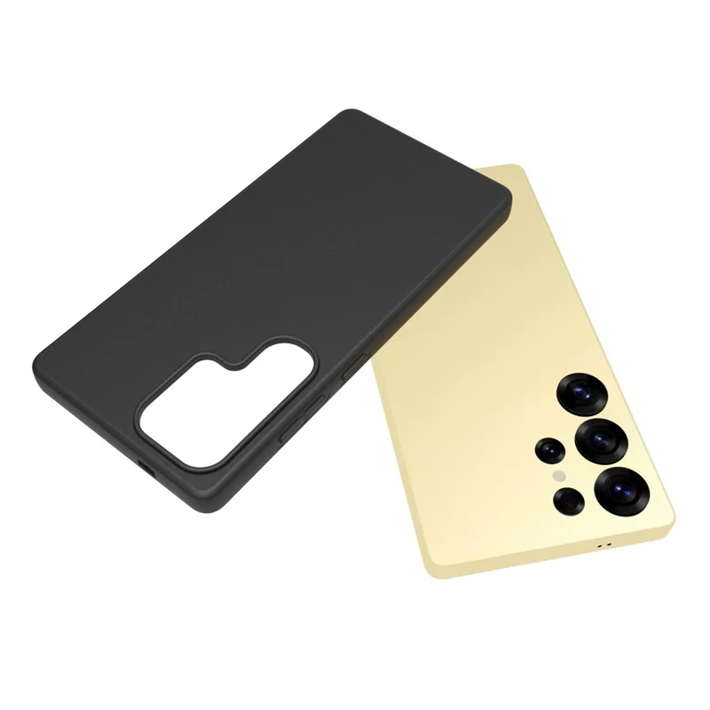 10Pcs / Pack For Samsung Galaxy S25 Ultra Case Anti-Fingerprint Soft TPU Protective Cover - Black