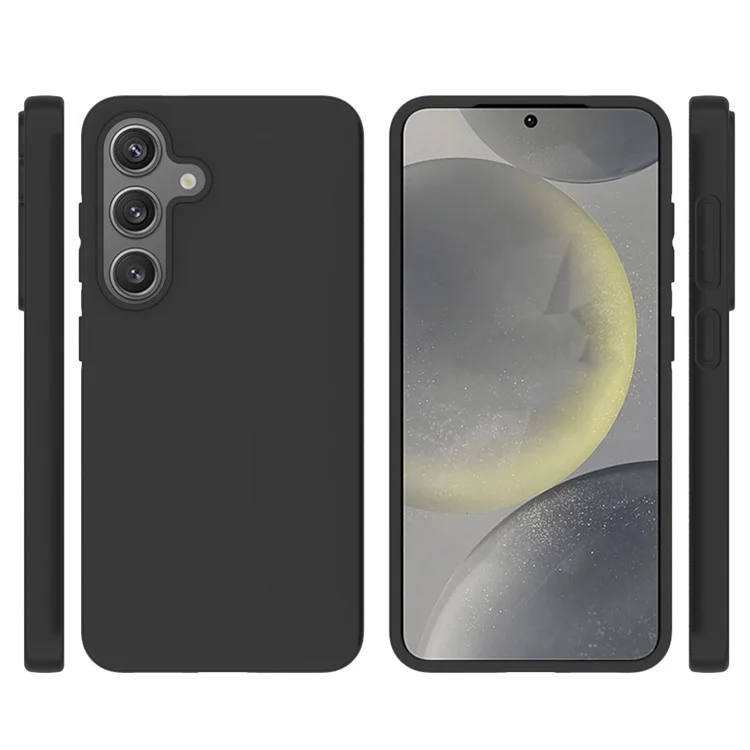 10pcs / Pack Für Samsung Galaxy S25 Hülle Anti-fingerabdruck Weiche Tpu-schutzabdeckung - Schwarz