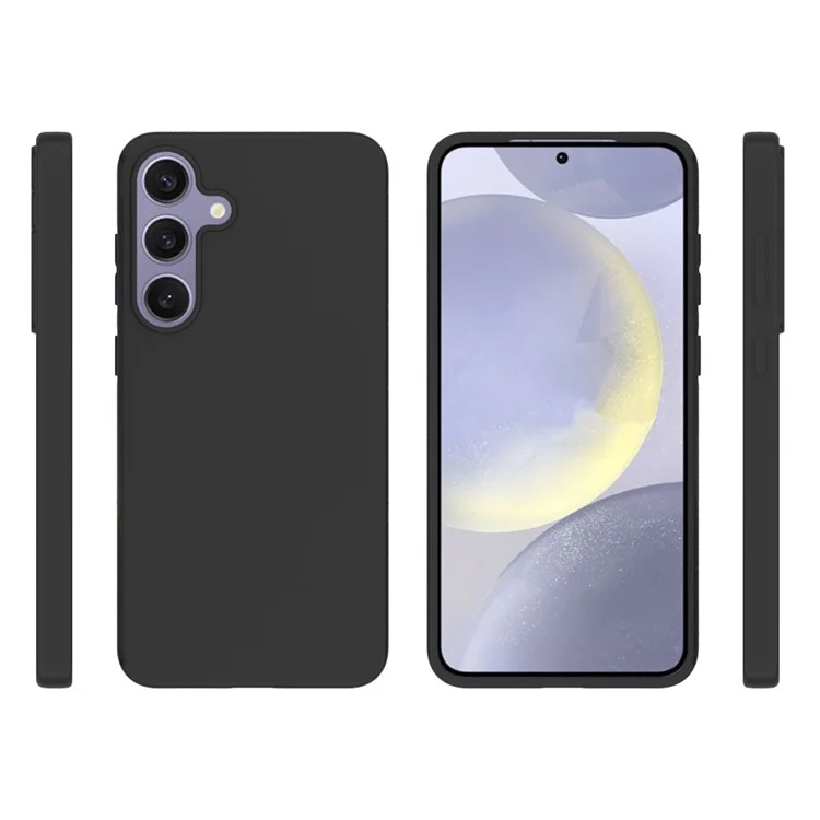 10pcs / Pack Für Samsung Galaxy S25+ Fall Anti-fingerabdruck Soft Tpu-schutzabdeckung - Schwarz
