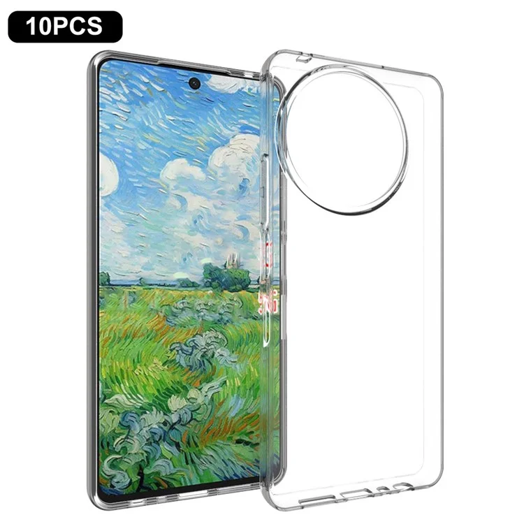 10Pcs / Pack For TCL 50 NxtPaper 5G / 50 Pro NxtPaper 5G Clear Case Watermark-Free TPU Protective Cover