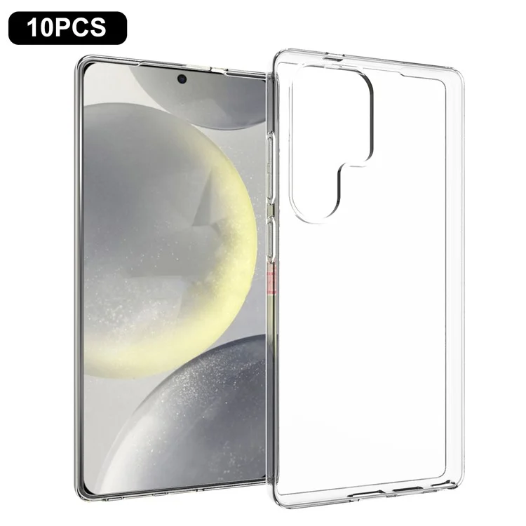 10 Por Ciento / Pack Para Samsung Galaxy S25 Ultra Clear Case Waterking TPU TPU Cubierta Protectora