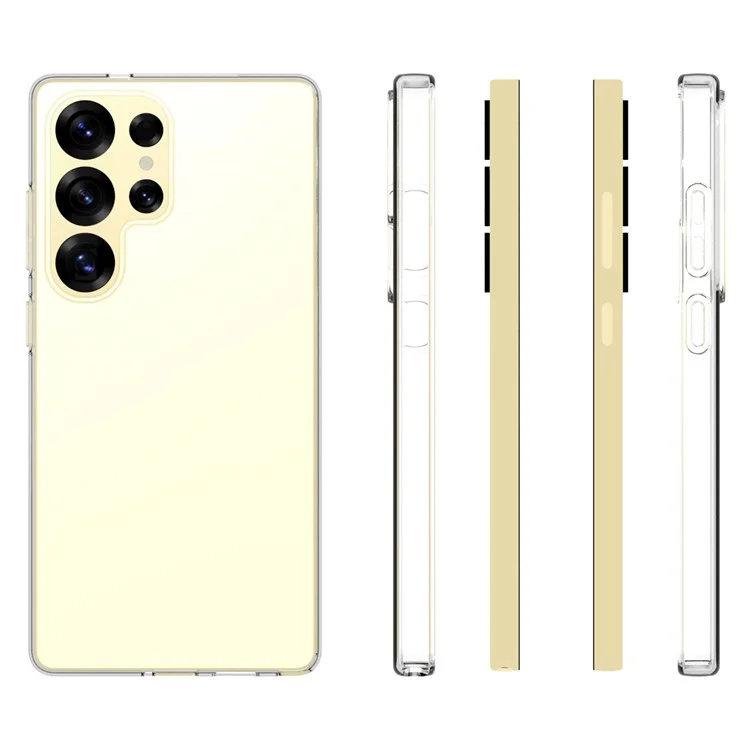 10 Por Ciento / Pack Para Samsung Galaxy S25 Ultra Clear Case Waterking TPU TPU Cubierta Protectora