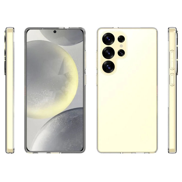 10 Por Ciento / Pack Para Samsung Galaxy S25 Ultra Clear Case Waterking TPU TPU Cubierta Protectora