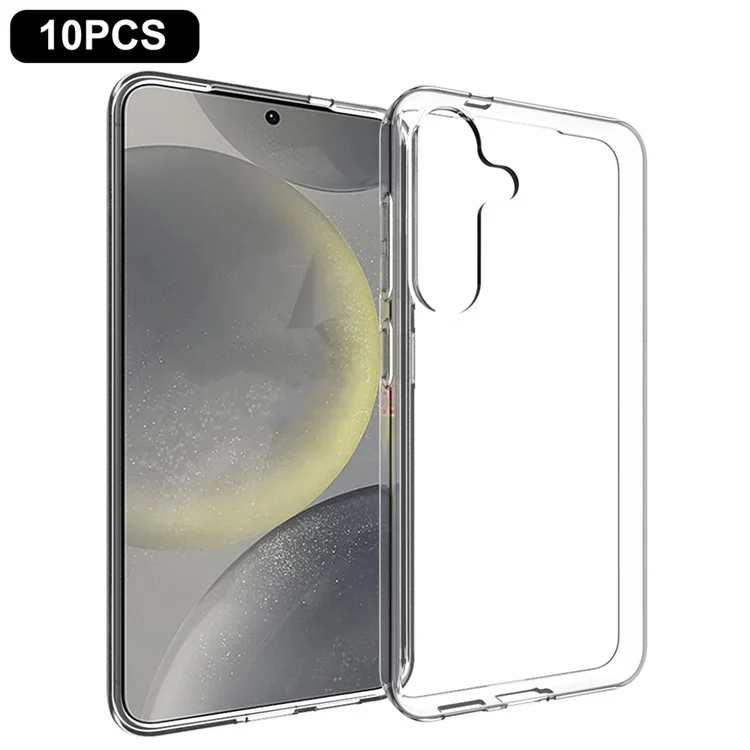 10 Por Ciento / Paquete Para Samsung Galaxy S25 Clear Clear Case Waterking TPU TPU Cubierta de Protección