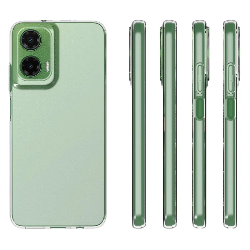 10Pcs / Pack For Motorola Moto G35 5G Clear Case Watermark-Free TPU Protective Cover