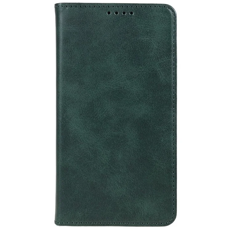 Para Samsung Galaxy S25 Case Fuerte Magnetic PU Cuero Cover de la Ternera Textura de la Pantorrilla - Verde