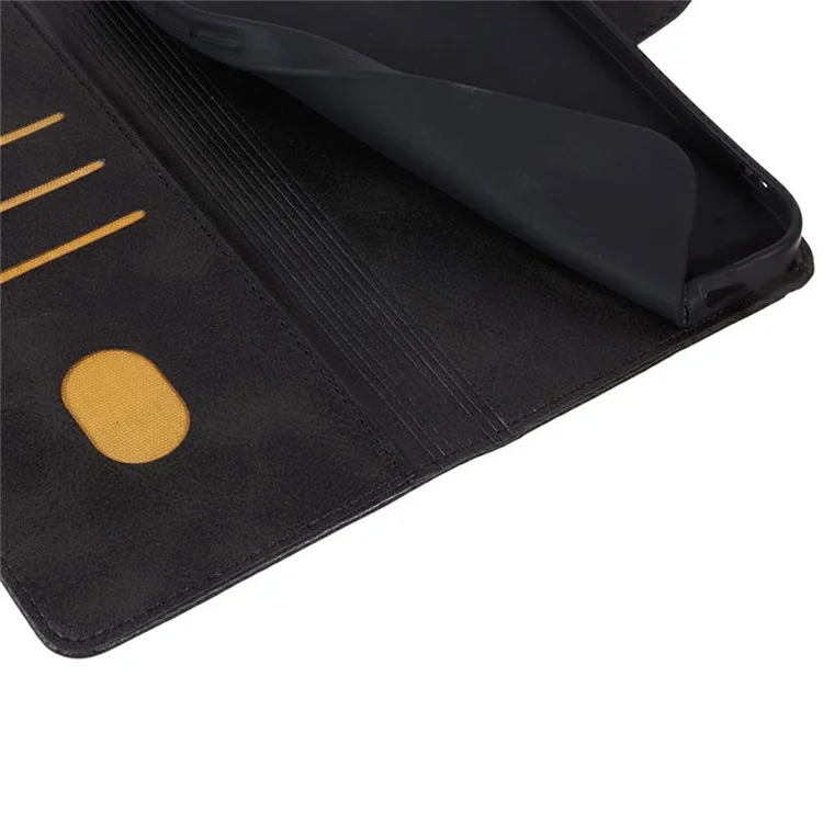 Pour Samsung Galaxy S25 Case PU le Cuir Portefeuille de Protection de la Couverture de Téléphone - Noir