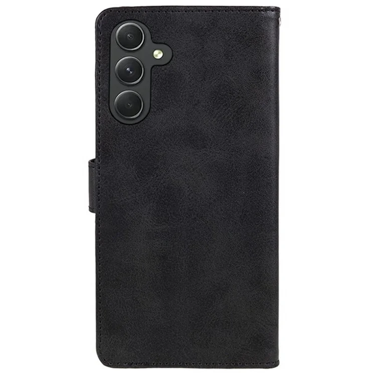Pour Samsung Galaxy S25 Case PU le Cuir Portefeuille de Protection de la Couverture de Téléphone - Noir