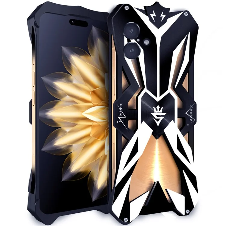 Pour Iphone 16 Plus Couverture de Téléphone en Alliage en Aluminium à L'épreuve Des Chocs