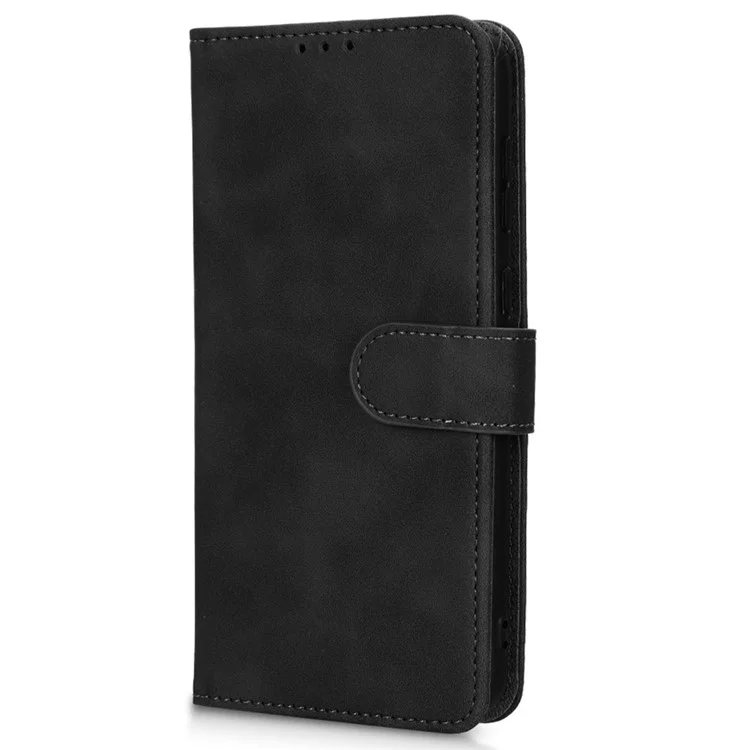 Per Samsung Galaxy A04 4G (164,4 x 76,3 x 9,1 mm) Sensazione di pelle al tatto Custodia per telefono in pelle magnetica PU con protezione completa Stand Wallet Custodia a portafoglio anti-urto - Nero