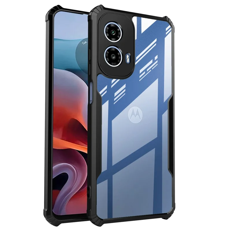 Compra por volumen para el caso de Motorola Edge 50 Fusion 5G Reforzado en las esquinas Cubierta de teléfono TPU+Acrílico Transparente